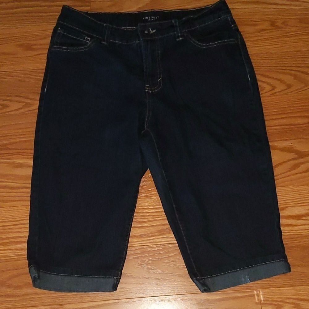 Nine  West knee length cropped jeans Sz  8 NWOT